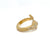 Antique Diamond Coiled Snake Engraved Ring