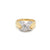 Tiffany & Co. Diamond Iconic X Gold & Platinum Ring