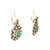 Victorian Certificate Emerald Diamond Gold Drop Earrings, 1900s