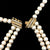 Vintage Pearl Two Strand Necklace Diamond Gold Clasp