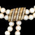 Vintage Pearl Two Strand Necklace Diamond Gold Clasp