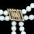 Vintage Pearl Two Strand Necklace Diamond Gold Clasp