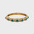 Diamonds, Sapphire, Ruby, Emerald Gold Trio Of Bangle Bracelets
