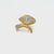 Antique Diamond Coiled Snake Engraved Ring