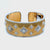 Mario Buccellati Macri Yellow & White Gold Bangle with Diamonds