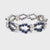 Retro Sapphire Diamond Link Bracelet