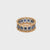 Mario Buccellati Rombi Eternelle Sapphire Gold Band Ring
