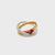 Larry Jewelry Diamond and Ruby 18k Two-Tone Gold Ring