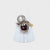 Antique Diamond Ruby Platinum Gold Vous et Moi Ring