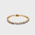 CTW 14 Light Blue Sapphire Diamond Rose Gold Link Bracelet