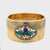 Mario Buccellati Tutti Frutti Sapphire Emerald 1960 Gold Cuff Bracelet