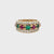 Van Cleef & Arpels French Ruby Emerald & Diamond Cocktail Ring