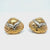 Bulgari Naturalia Tricolor Gold Diamond Fish Clip-On Earrings