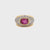 Vintage Cerified Burma Ruby No Heat Diamond Filigree Gold Ring