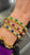 Diamonds, Sapphire, Ruby, Emerald Gold Trio Of Bangle Bracelets
