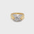 Tiffany & Co. Diamond Iconic X Gold & Platinum Ring