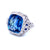 Ssef/Gubelin Certified 17 Carat Sapphire Art Deco Diamond Platinum Ring