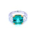 Certified 5.55 Carat Colombian Natural Emerald Heart Diamond Ring