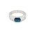 Estate Sapphire Diamond Gold Band Ring