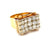 Retro 3,30 Carat Diamond Gold Cocktail Ring