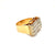 Retro 3,30 Carat Diamond Gold Cocktail Ring