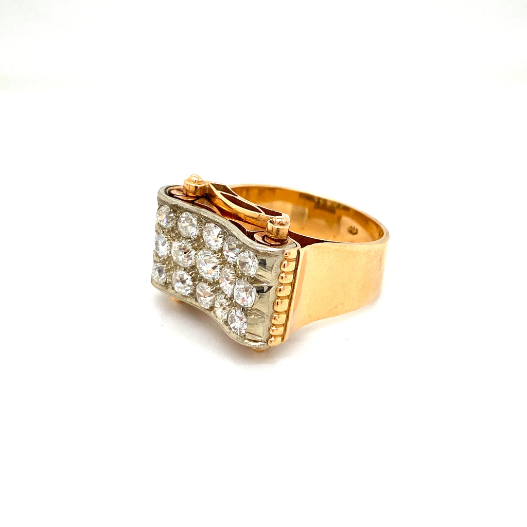 1 Carat Diamond Engagement Ring, Wedding Set, With .30 Carat Accent Di –  mondi.nyc