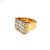 Retro 3,30 Carat Diamond Gold Cocktail Ring