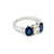 Estate Diamond Sapphire Gold Ring