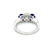 Estate Diamond Sapphire Gold Ring