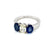 Estate Diamond Sapphire Gold Ring