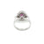 Estate Certified Unheated Ruby Diamond Ring