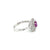 Estate Italian Ruby Diamond Engagement Ring