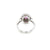 Estate Italian Ruby Diamond Engagement Ring