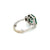 Estate Certified 3,33 Carat Natural Emerald Diamonds Gold Ring