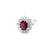 Estate Certified 1.94 Carat Ruby Diamond Cluster Ring