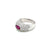 Estate Ruby Diamond Pavé Gold Band Ring