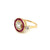 Art Deco 1.12 Carat Diamond Ruby Engagement Ring