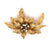 Van Cleef & Arpels Diamond Gold Floral Motif Brooch