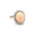 Peau D'ange Coral Diamond Gold Cocktail Ring