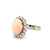 Peau D'ange Coral Diamond Gold Cocktail Ring
