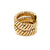 Bulgari Tubogas Three Color Gold Ring