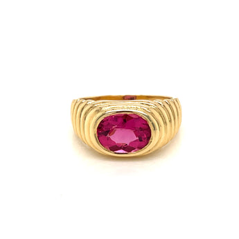 Bulgari 5 Carat Tourmaline Gold Vintage Ring