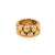 Cartier Diamond Double Coeurs Gold Band Ring