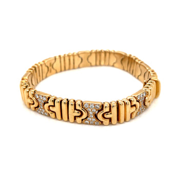 Bulgari Parentesi Diamond Gold Bracelet