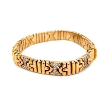 Bulgari Parentesi Diamond Gold Bracelet