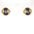 Bulgari Diamond Hematite 18 Karat Yellow Gold Earrings