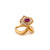 Marina B Ruby Pavé Diamond Gold Ring
