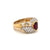 Unheated Ruby Ring