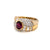 Estate Natural Unheated 2 Carat Ruby Diamond Cocktail Ring