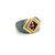 Bulgari Hematite & Tourmaline Gold Ring